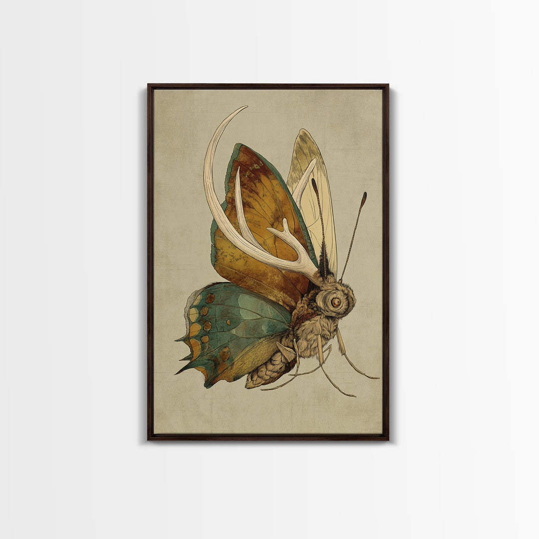 Butterfly Specimen Composition Canvas Print, Animal Art, Statement Artwork, Living Room Decor, Fine Art, Creature, Wall Decor, ANI-2x3-31