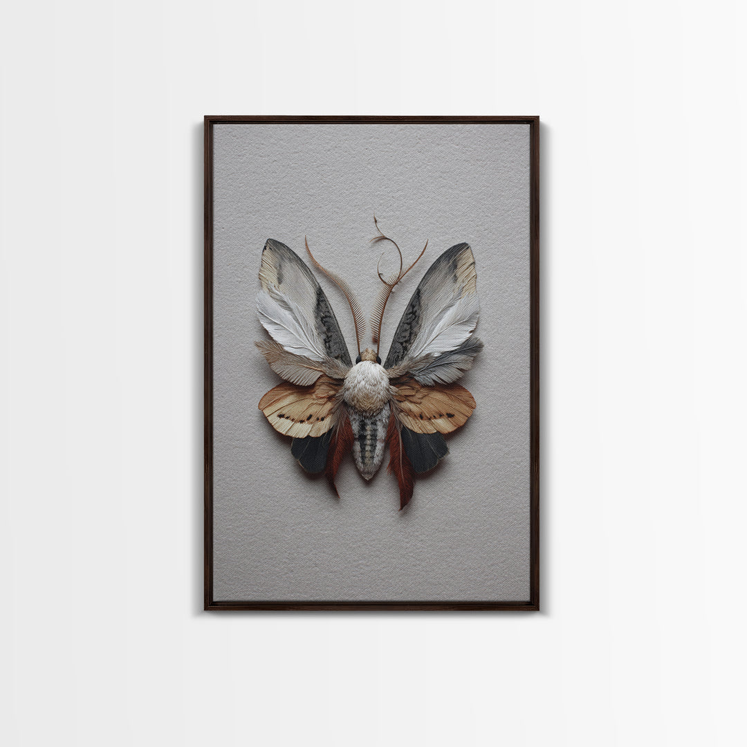 Butterfly Specimen Composition Canvas Print, Animal Art, Art, Living Room Decor, Creature, Original Art, Nursery Wall Art, ANI-2x3-79