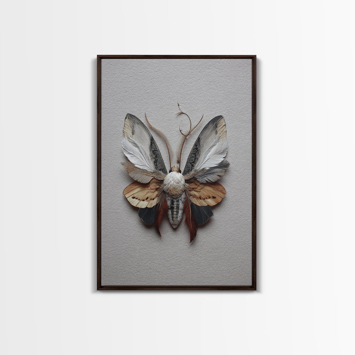 Butterfly Specimen Composition Canvas Print, Animal Art, Art, Living Room Decor, Creature, Original Art, Nursery Wall Art, ANI-2x3-79