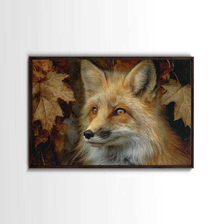 Dignified Fox Portrait Canvas Print, Animal Art, Nursery Art, Living Room Decor, Fine Art, Creature, Luxury Decor, Art Print, ANI-3x2-53