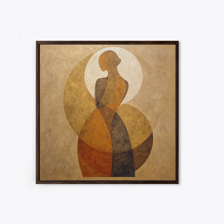 Simple Monochrome Figure Study Framed Canvas Print, Art, Art Print, Living Room Decor, Fine Art, Canvas Wall Art, ART-1x1-12