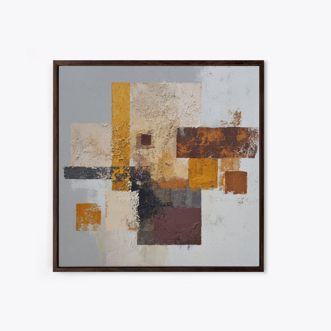 Textured Neutral Abstraction Framed Canvas Print, Art, Printable Art, Living Room Decor, Fine Art, Statement Artwork, ART-1x1-37