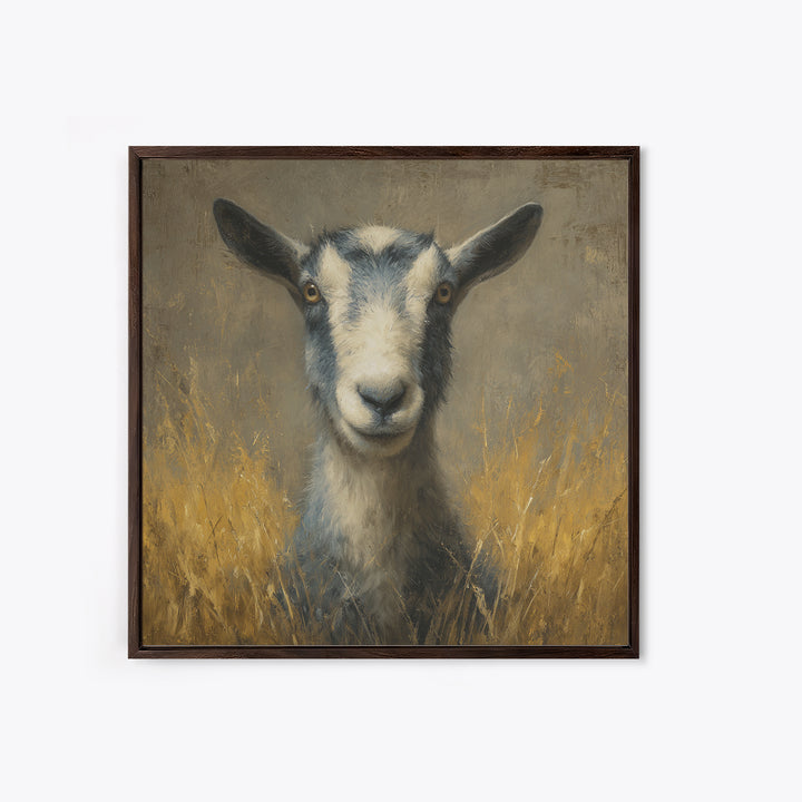 Elegant Animal Portrait Framed Canvas Print, Art, Ai Art, Living Room Decor, Fine Art, Home Decor, Gallery Decor, ART-1x1-42
