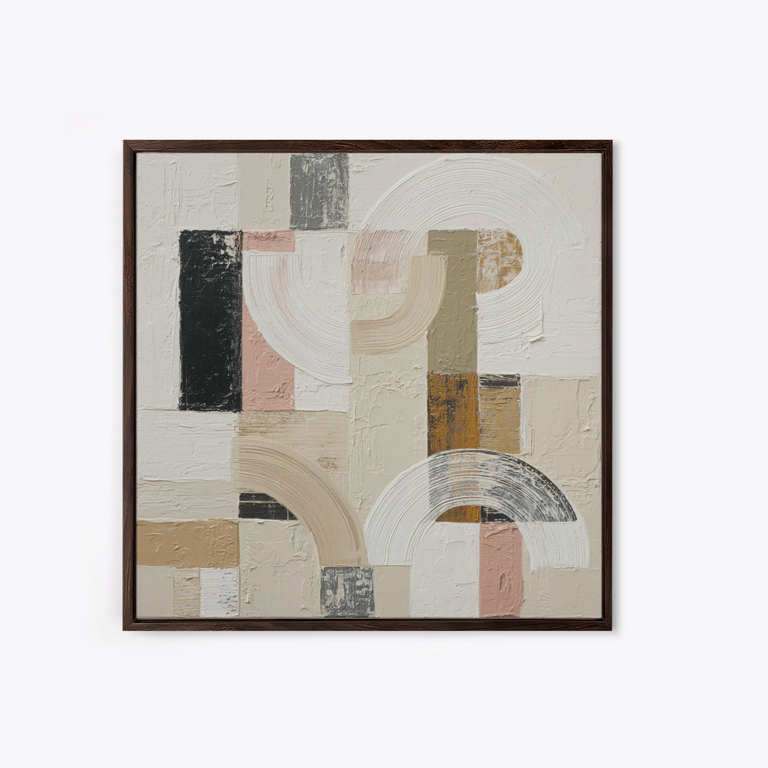 Textured Neutral Abstraction Framed Canvas Print, Art, Printable Art, Living Room Decor, Fine Art, Statement Artwork, ART-1x1-61