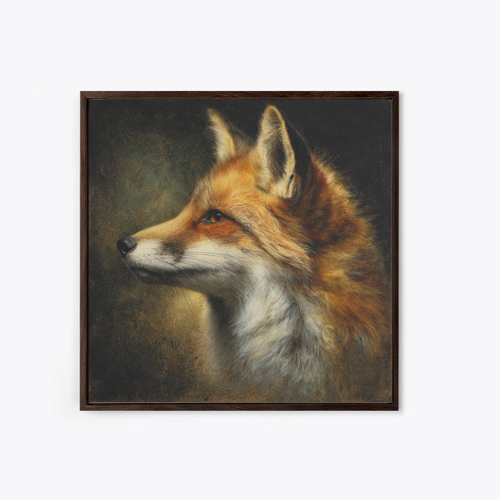 Elegant Animal Portrait Framed Canvas Print, Art, Ai Art, Living Room Decor, Fine Art, Home Decor, Gallery Decor, ART-1x1-66