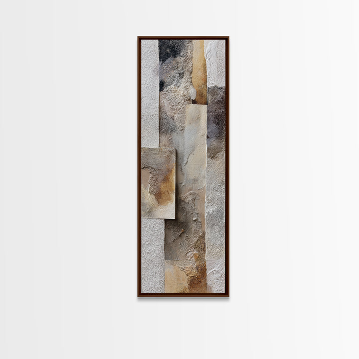 Textured Neutral Abstraction Canvas Print, Art, Ai Art, Living Room Decor, Abstract Art, Home Decor, Gallery Decor, ART-1x3-1