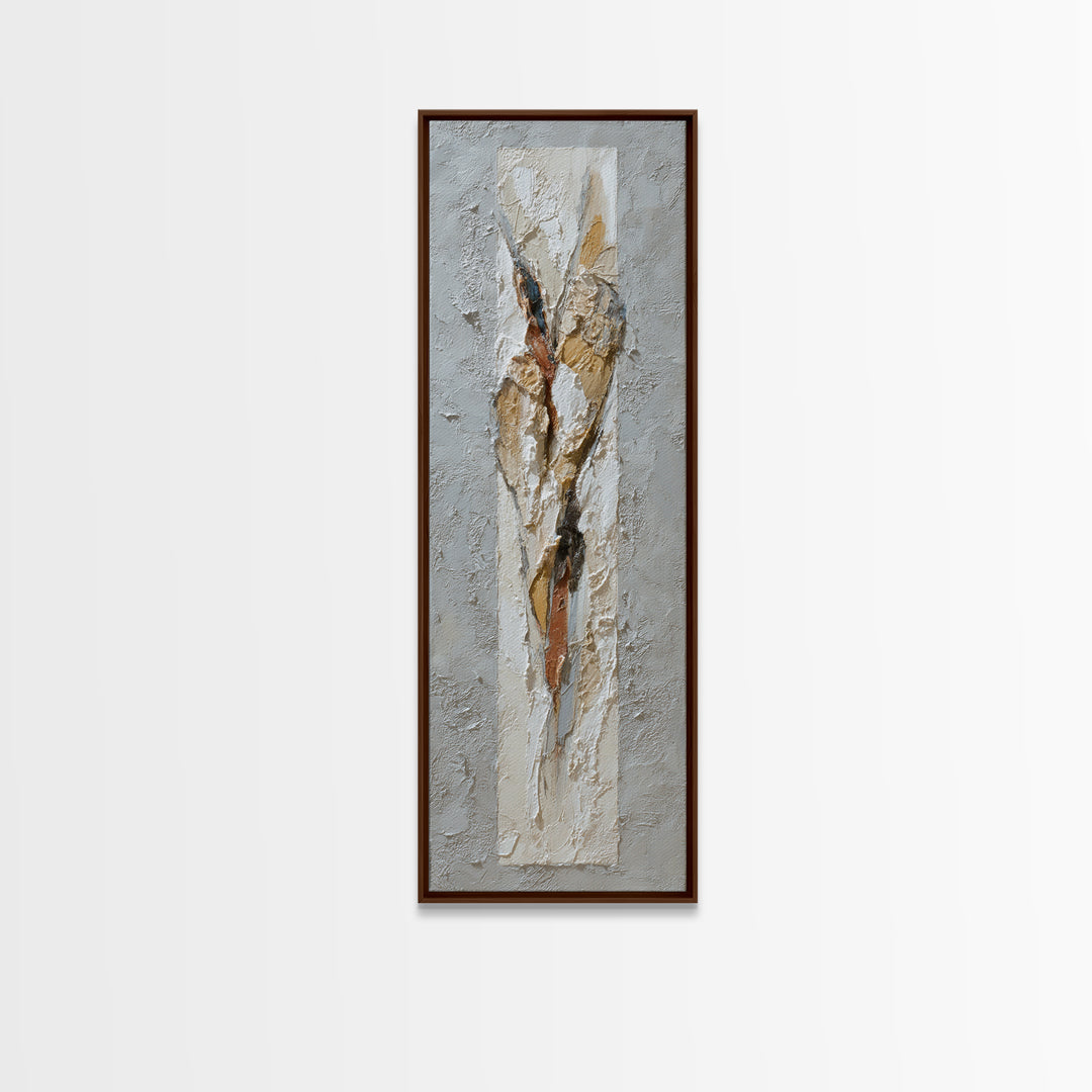 Textured Neutral Abstraction Canvas Print, Art, Textured Painting, Living Room Decor, Abstract Art, Digital Wall Art, ART-1x3-25