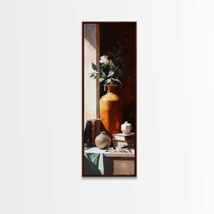 Sunlit Interior Still Life Canvas Print, Art, Ai Art, Living Room Decor, Fine Art, Home Decor, Gallery Decor, ART-1x3-26