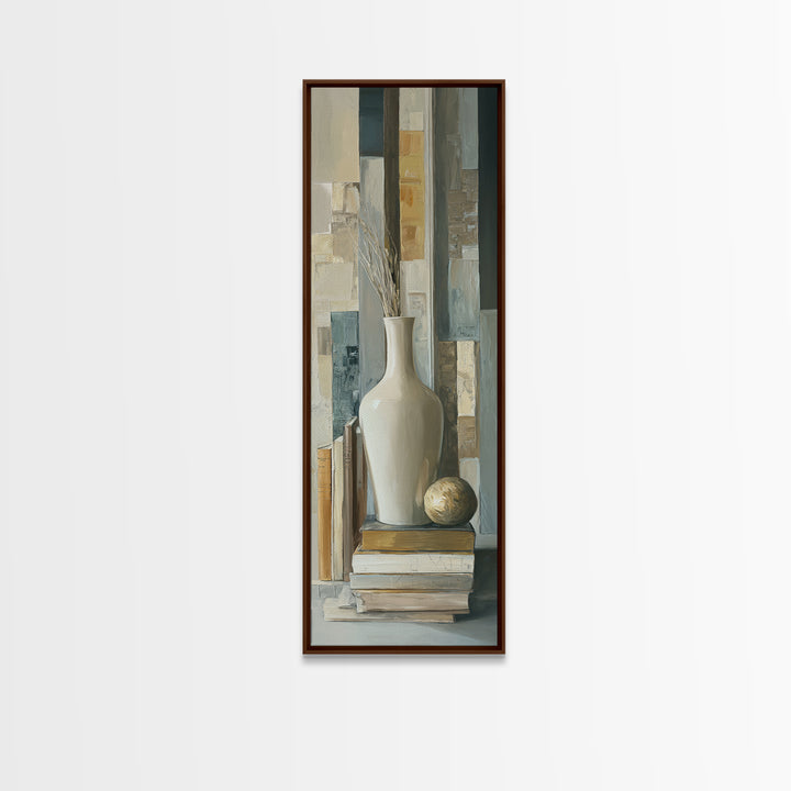 Sunlit Interior Still Life Framed Canvas Print, Art, Printable Art, Living Room Decor, Fine Art, Statement Artwork, ART-1x3-50