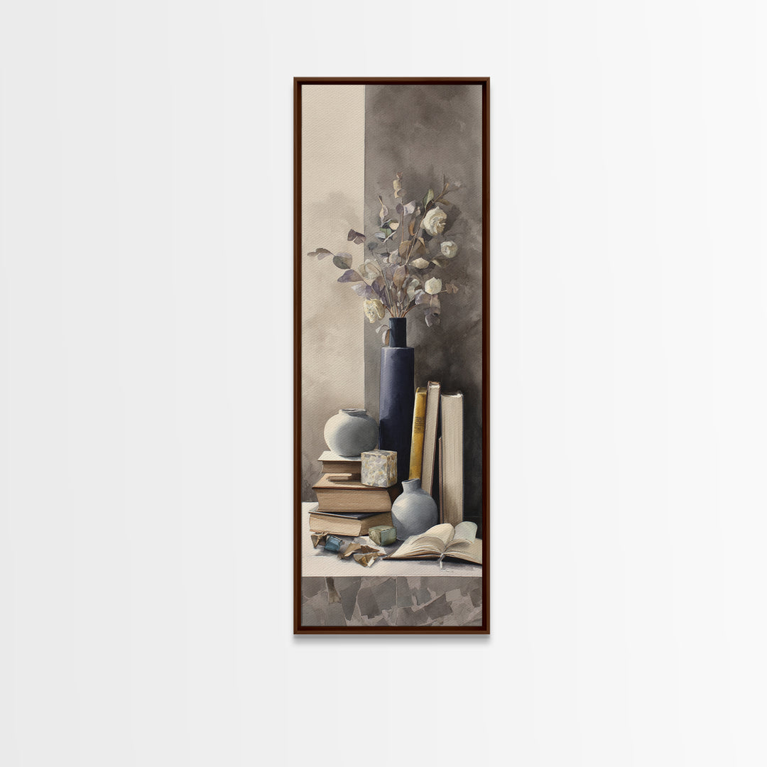 Sunlit Interior Still Life Framed Canvas Print, Art, Printable Art, Living Room Decor, Fine Art, Statement Artwork, ART-1x3-74