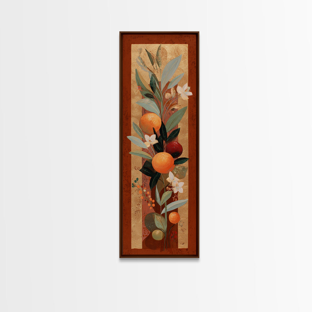 Bold Pop Fruit Composition Framed Canvas Print, Art, Digital Art, Living Room Decor, Oil Painting, Abstract Art, ART-1x3-76