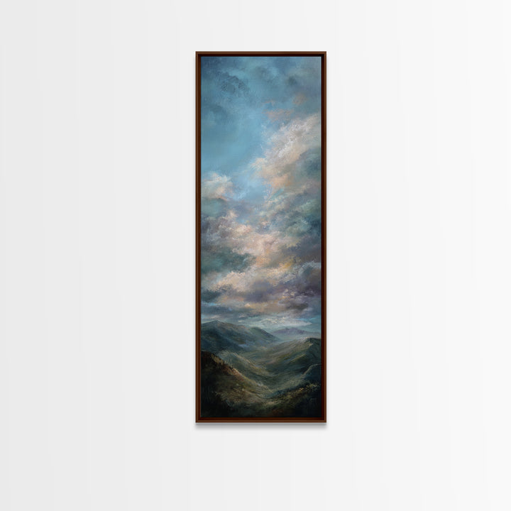 Quiet Mountain Scene Canvas Print, Art, Gallery Decor, Living Room Decor, Fine Art, Contemporary Art, Wall Art, ART-1x3-77