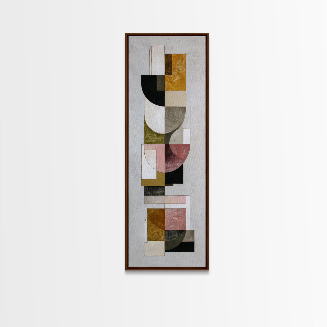 Geometric Color Study Canvas Print, Art, Fine Art Print, Living Room Decor, Abstract Art, Digital Art, Printable Wall Art, ART-1x3-93
