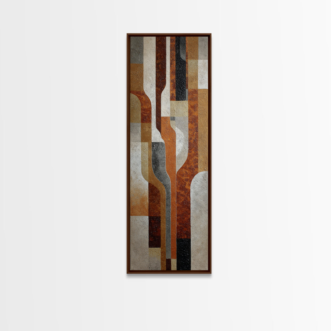 Textured Neutral Abstraction Canvas Print, Art, Black Art, Living Room Decor, Fine Art, Wall Decor, Neutral Decor, ART-1x3-97