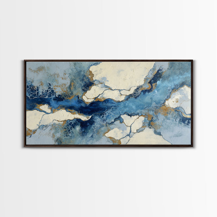 Abstract Water Forms Framed Canvas Print, Art, Room Decor, Living Room Decor, Abstract Art, Art Commission, Digital Wall Art, ART-2x1-15