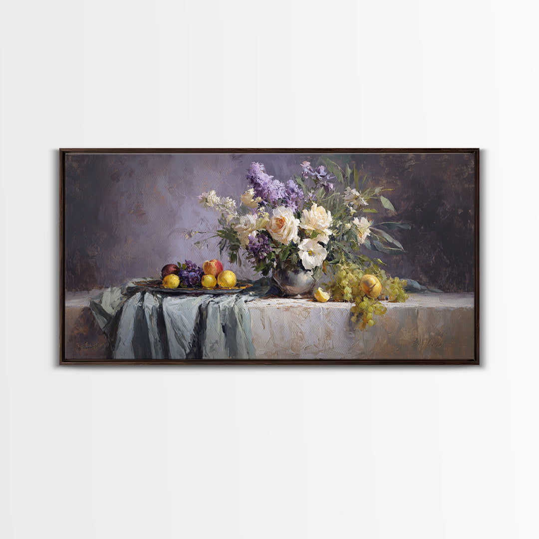 Museum Still Life Canvas Print, Art, Printable Wall Art, Living Room Decor, Watercolor Art, Canvas Art, Ai Art, ART-2x1-93