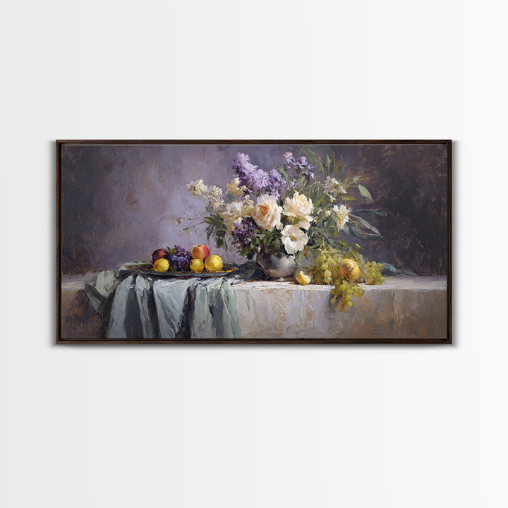 Museum Still Life Canvas Print, Art, Printable Wall Art, Living Room Decor, Watercolor Art, Canvas Art, Ai Art, ART-2x1-93