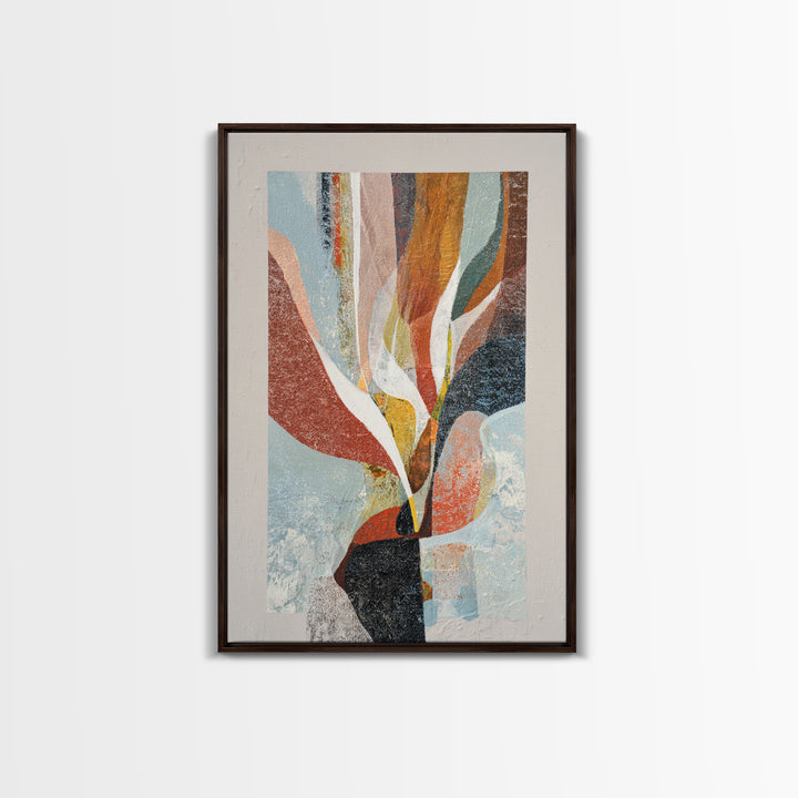 Contemporary Abstract with Layered Pigments and Energetic Canvas Print, Art, Wall Decor, Living Room Decor, Abstract Art, ART-2x3-10