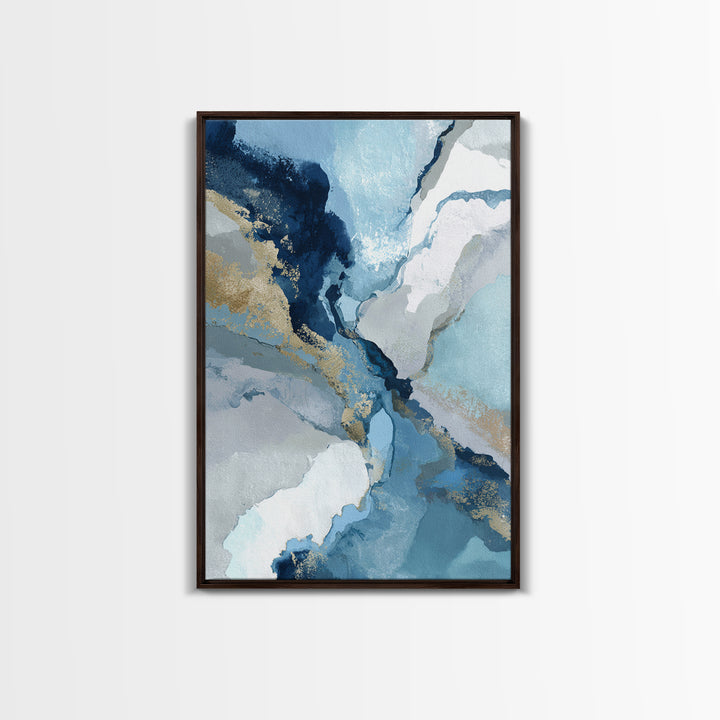 Abstract Water Forms Framed Canvas Print, Art, Pink Wall Art, Living Room Decor, Fine Art, Textured Painting, ART-2x3-51