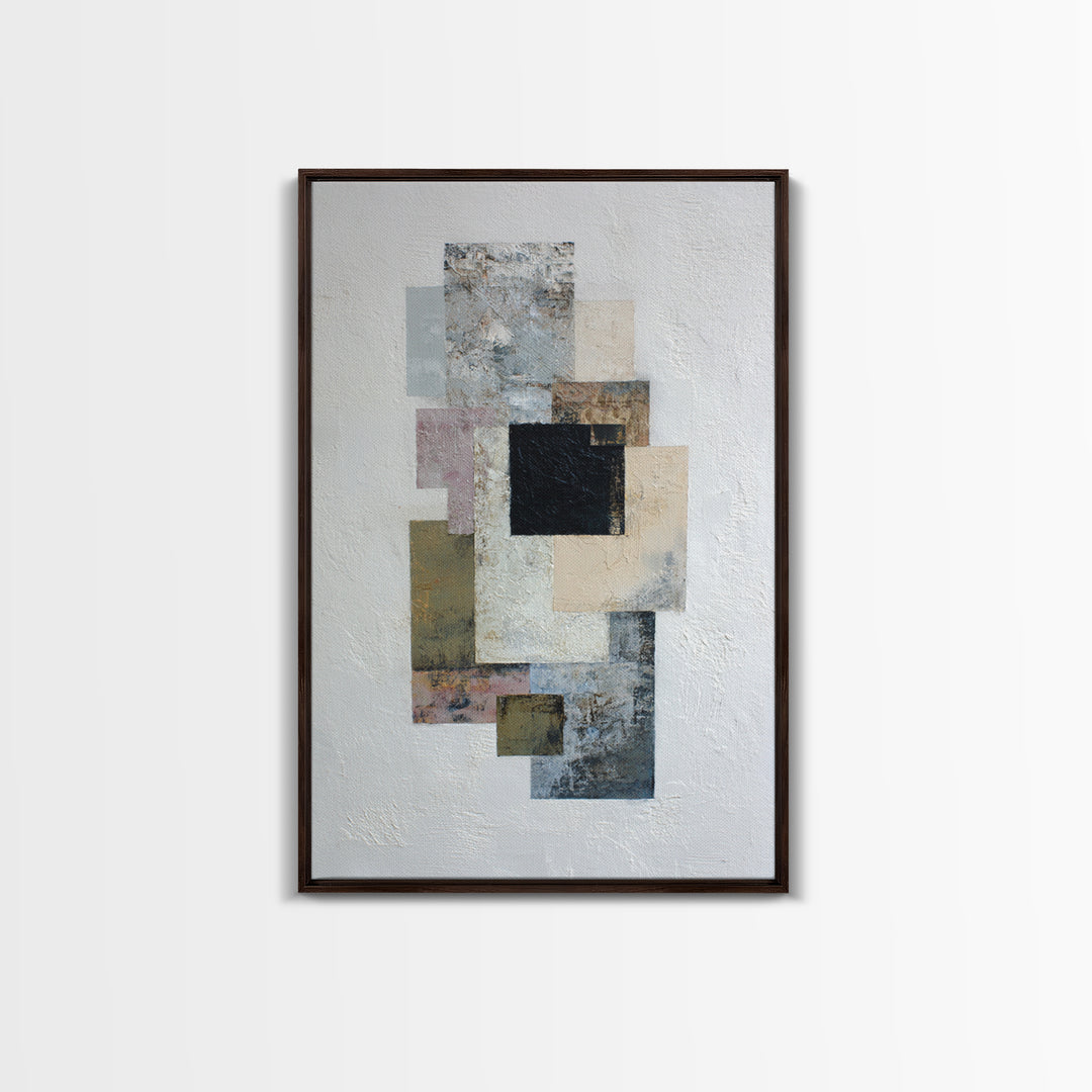 Geometric Color Study Canvas Print, Art, Art Prints, Living Room Decor, Fine Art, Framed Wall Art, Canvas Wall Art, ART-2x3-65