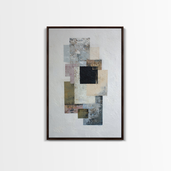 Geometric Color Study Canvas Print, Art, Art Prints, Living Room Decor, Fine Art, Framed Wall Art, Canvas Wall Art, ART-2x3-65