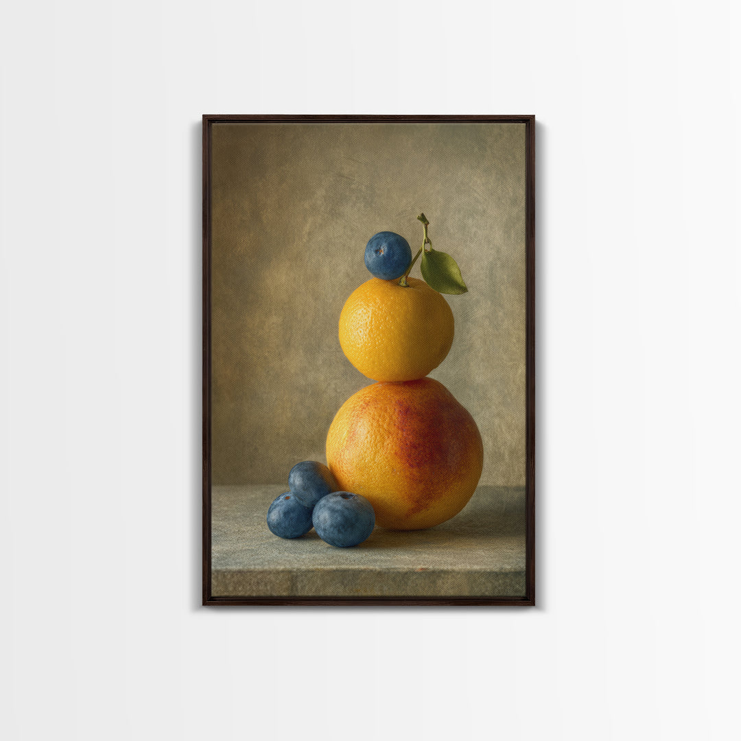 Bold Pop Fruit Composition Canvas Print, Art, Wall Decor, Living Room Decor, Oil Painting, Wall Art, Art Prints, ART-2x3-72
