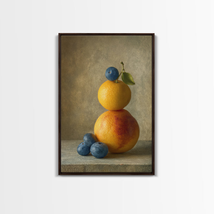 Bold Pop Fruit Composition Canvas Print, Art, Wall Decor, Living Room Decor, Oil Painting, Wall Art, Art Prints, ART-2x3-72