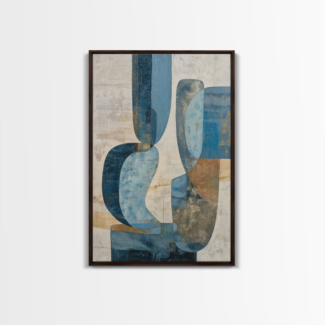 Abstract Water Forms Framed Canvas Print, Art, Room Decor, Living Room Decor, Abstract Art, Art Commission, Digital Wall Art, ART-2x3-75
