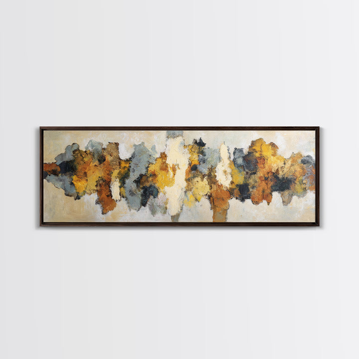 Contemporary Abstract with Layered Pigments and Energetic Canvas Print, Art, Wall Art for Mom, Living Room Decor, Abstract Art, ART-3x1-66