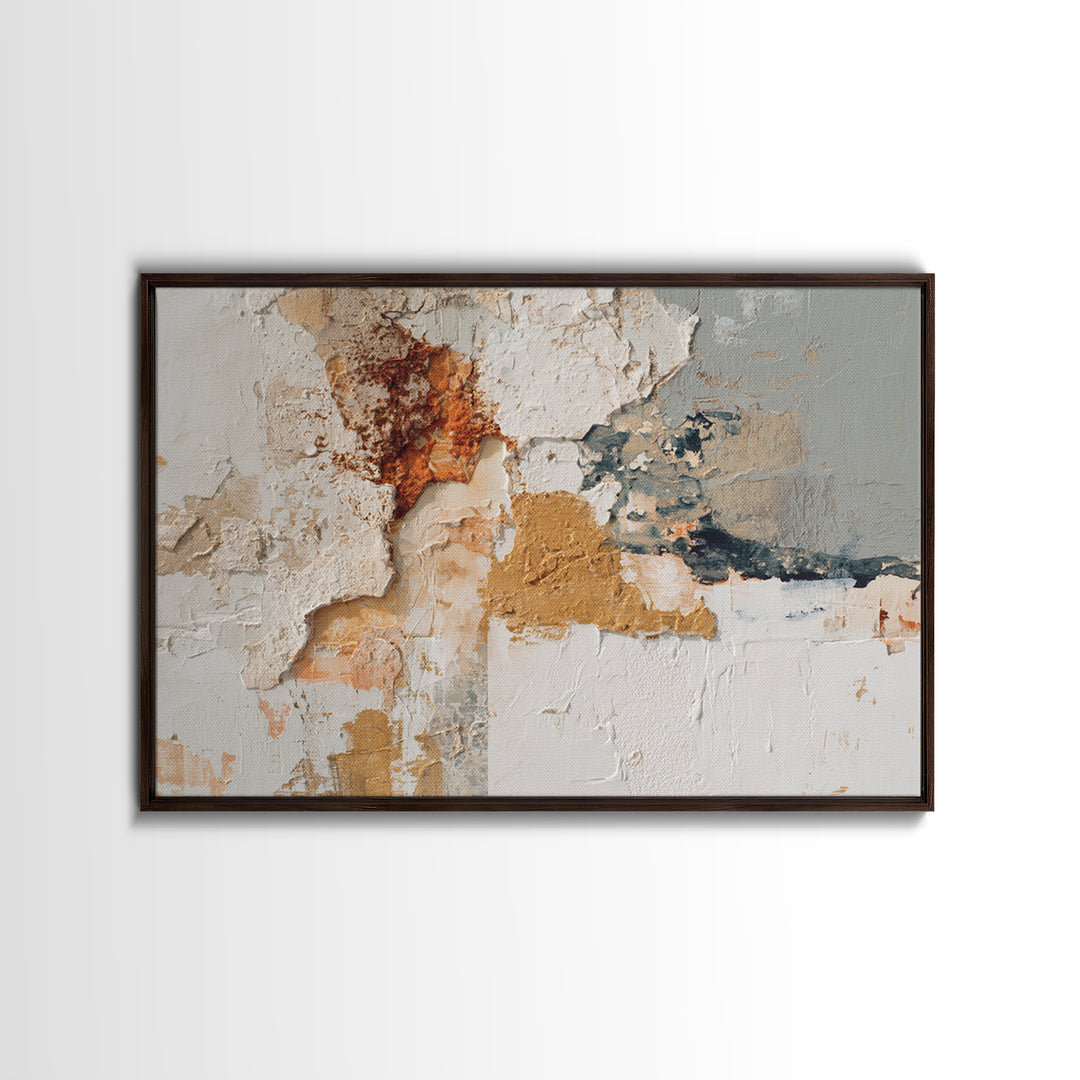 Textured Neutral Abstraction Canvas Print, Art, Digital Wall Art, Living Room Decor, Abstract Art, Framed Art, ART-3x2-17