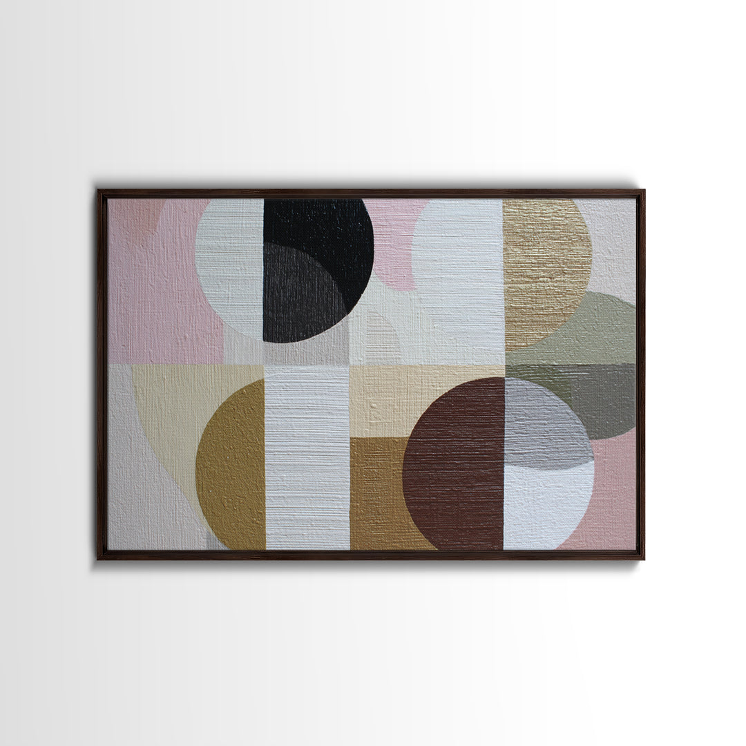 Geometric Color Study Canvas Print, Art, Art Nouveau, Living Room Decor, Abstract Art, Abstract Wall Art, Resin Art, ART-3x2-37