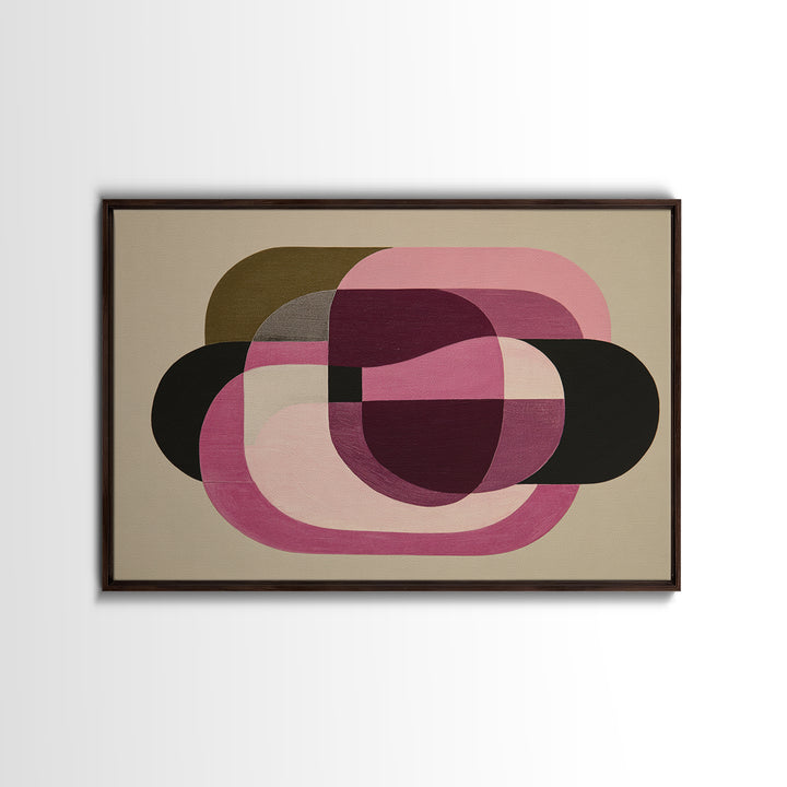 Simple Monochrome Figure Study Framed Canvas Print, Art, Wall Art for Mom, Living Room Decor, Oil Painting, Wood Wall Art, ART-3x2-40