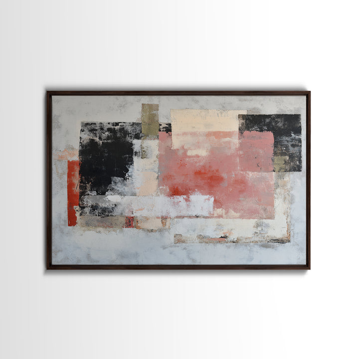 Contemporary Abstract with Layered Pigments and Energetic Canvas Print, Art, Printable Wall Art, Living Room Decor, ART-3x2-6