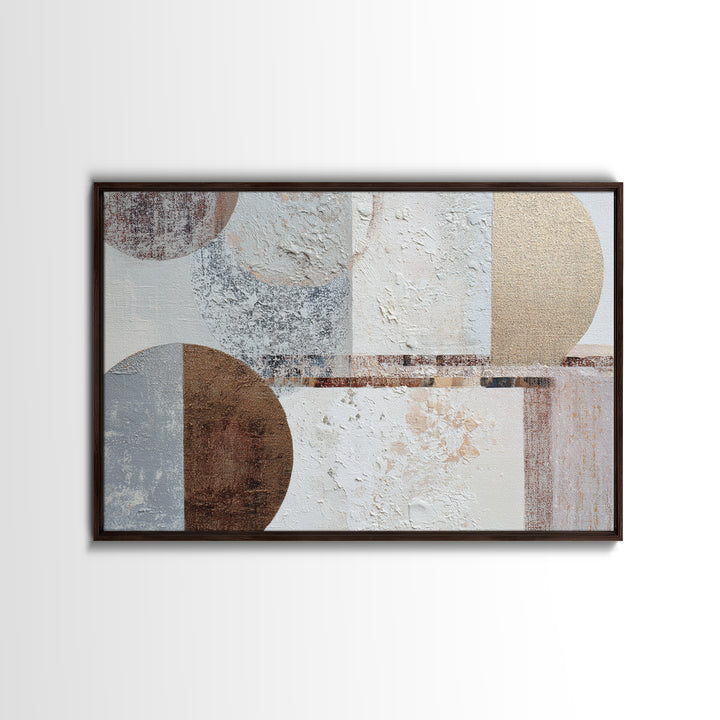 Textured Neutral Abstraction Canvas Print, Art, Black Art, Living Room Decor, Fine Art, Wall Decor, Neutral Decor, ART-3x2-89