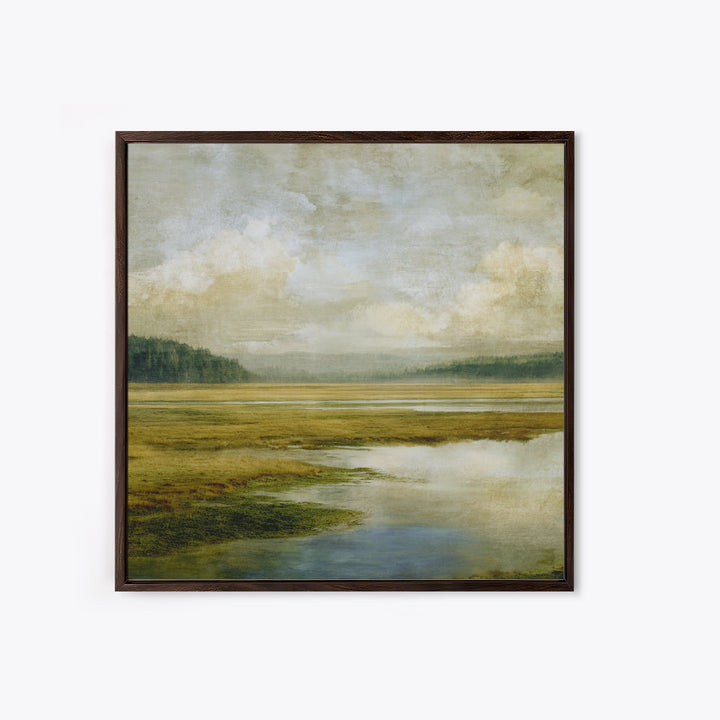 Wide Olive and Beige Meadow Panorama Canvas Print, Above Sofa Art, Set of 3 Wall Art, Living Room Decor, Fine Art, Statement, ASA-1x1-10