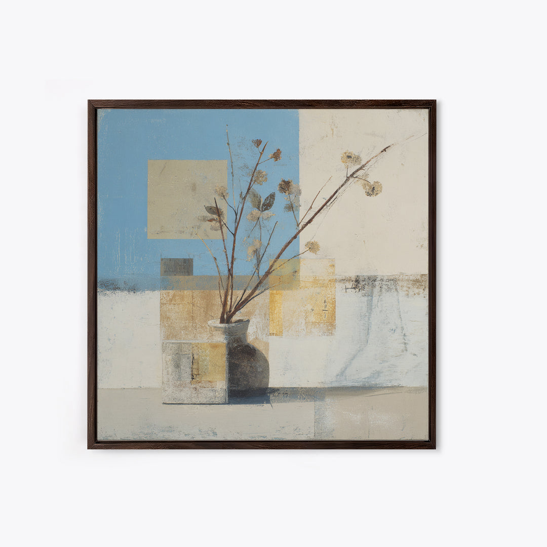 Large Neutral Still Life Canvas Print, Above Sofa Art, Canvas Print, Living Room Decor, Fine Art, Statement, Botanical Wall Art, ASA-1x1-14