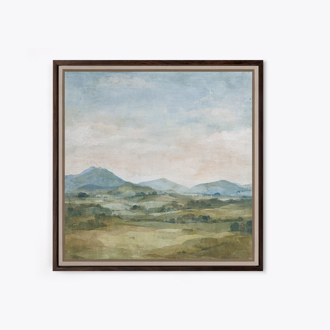 Sunlit Rolling Hills Canvas Print, Above Sofa Art, Bedroom Wall Art, Living Room Decor, Fine Art, Statement, Wall Decor, ASA-1x1-17