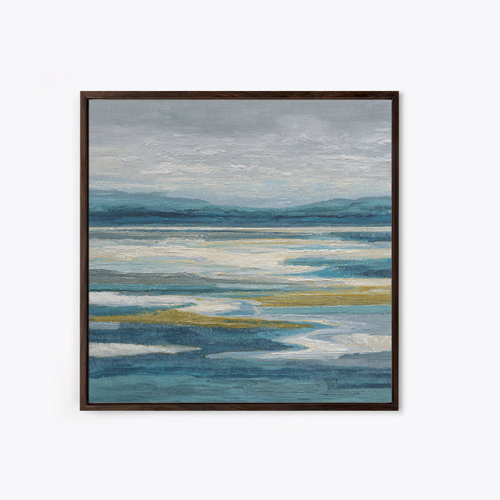 Abstract River Bends Canvas Print, Above Sofa Art, Textured Wall Art, Living Room Decor, Abstract Art, Statement, ASA-1x1-23