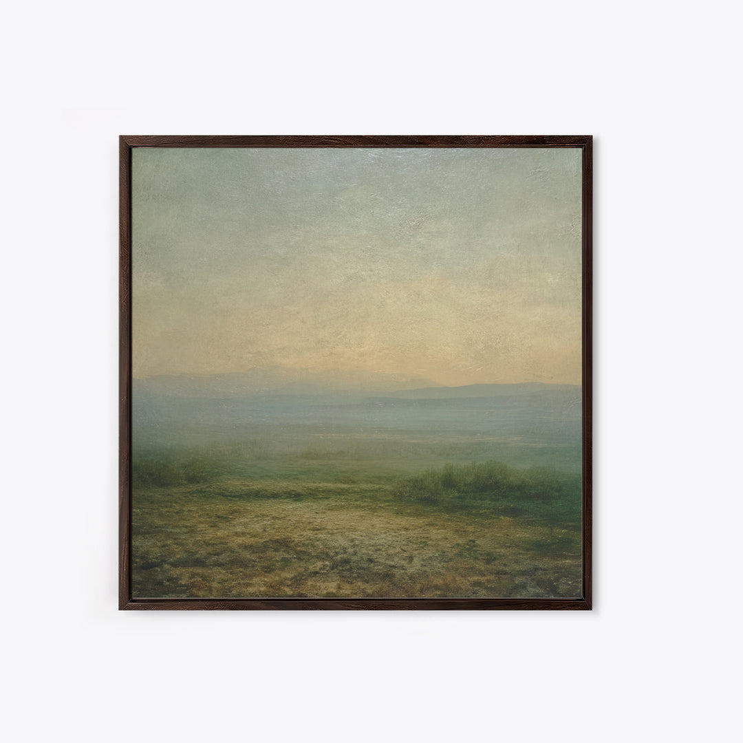Gallery Style Landscape with Expansive Negative Space Canvas Print, Above Sofa Art, Coastal Wall Art, Living Room Decor, ASA-1x1-24