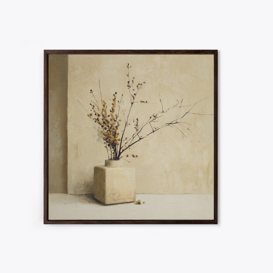 Large Neutral Still Life Framed Canvas Print, Above Sofa Art, Coastal Wall Art, Living Room Decor, Fine Art, Statement, ASA-1x1-38