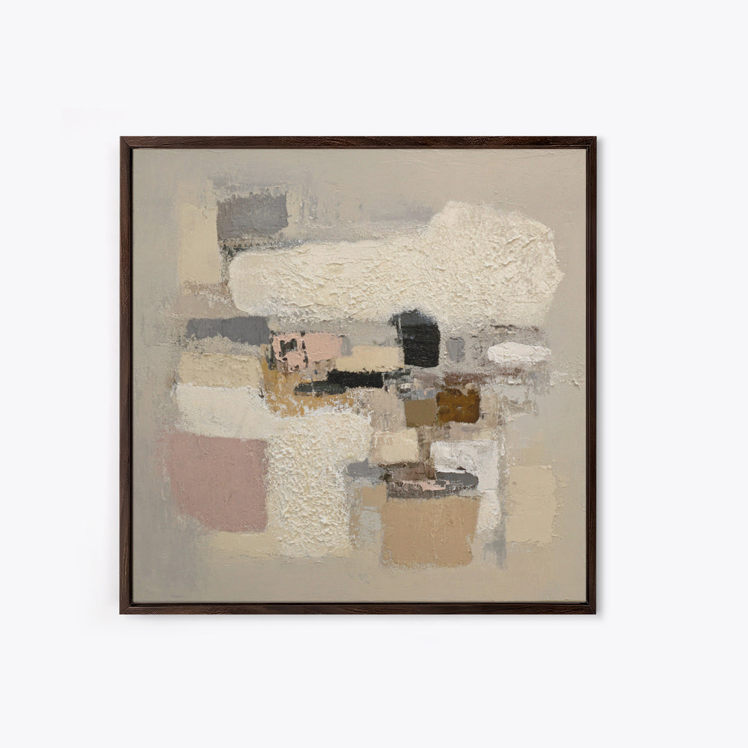 Large Modern Organic Shapes Canvas Print, Above Sofa Art, 3 Piece Wall Art, Living Room Decor, Abstract Art, Statement, ASA-1x1-50