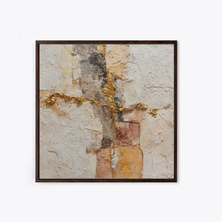 Textured Plaster Abstract Canvas Print, Above Sofa Art, Modern Art, Living Room Decor, Fine Art, Statement, Art Print, ASA-1x1-59