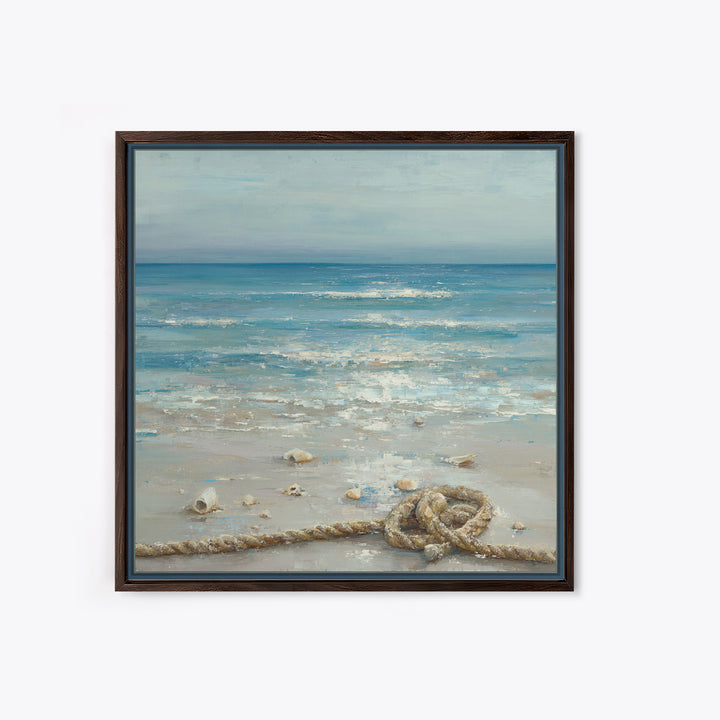 Moody Seascape at Twilight Canvas Print, Above Sofa Art, 3 Piece Wall Art, Living Room Decor, Statement, Neutral Decor, ASA-1x1-60
