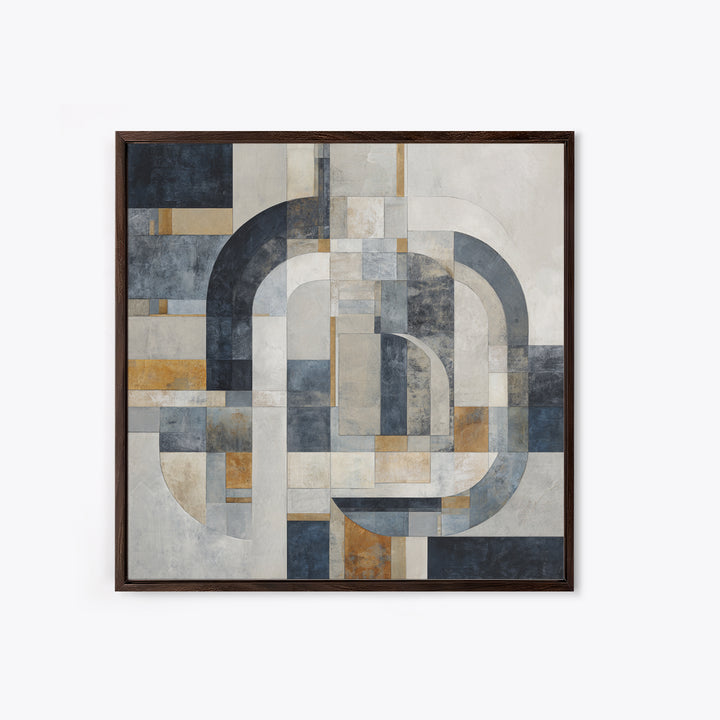 Luxury Monochrome Stone Composition Canvas Print, Above Sofa Art, Fine Art Print, Living Room Decor, Fine Art, Statement, ASA-1x1-91