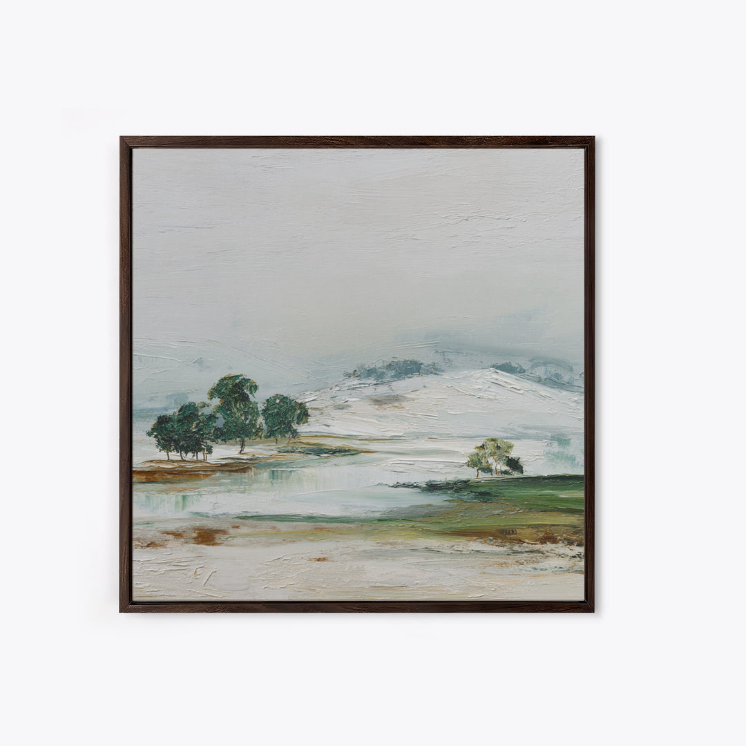 Gallery Style Landscape with Expansive Negative Space Canvas Print, Above Sofa Art, Living Room Decor, Statement, ASA-1x1-96