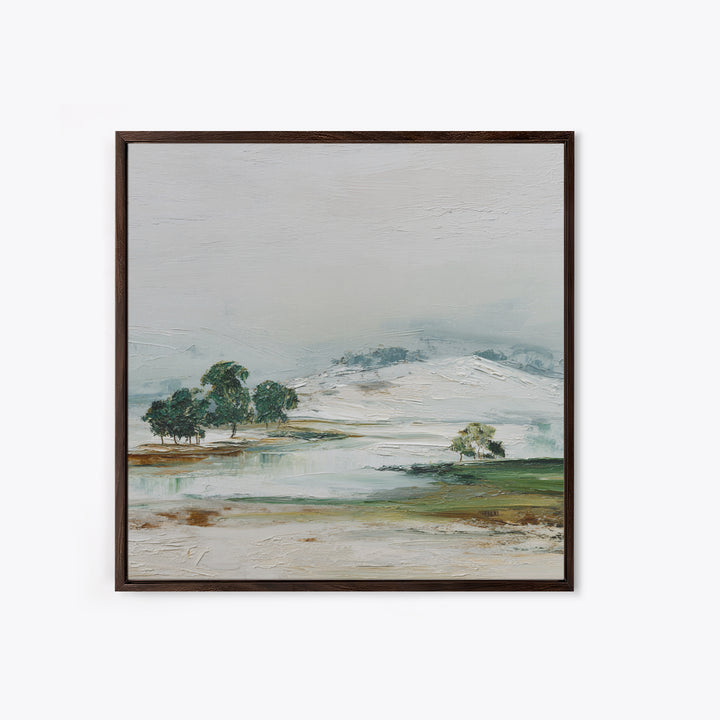 Gallery Style Landscape with Expansive Negative Space Canvas Print, Above Sofa Art, Living Room Decor, Statement, ASA-1x1-96