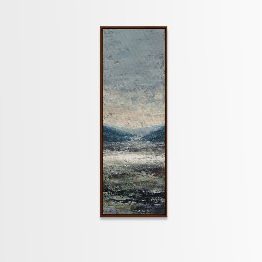 Gallery Style Landscape with Expansive Negative Space Canvas Print, Above Sofa Art, Bauhaus Print, Living Room Decor, Statement, ASA-1x3-12
