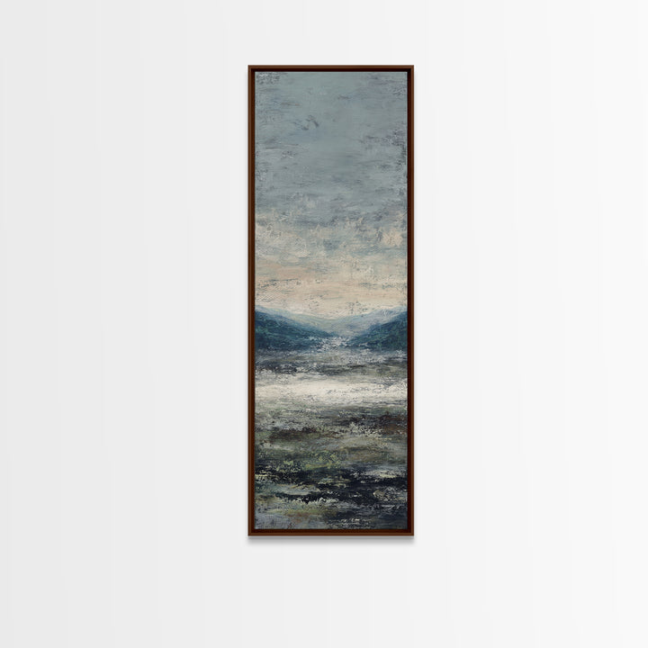 Gallery Style Landscape with Expansive Negative Space Canvas Print, Above Sofa Art, Bauhaus Print, Living Room Decor, Statement, ASA-1x3-12