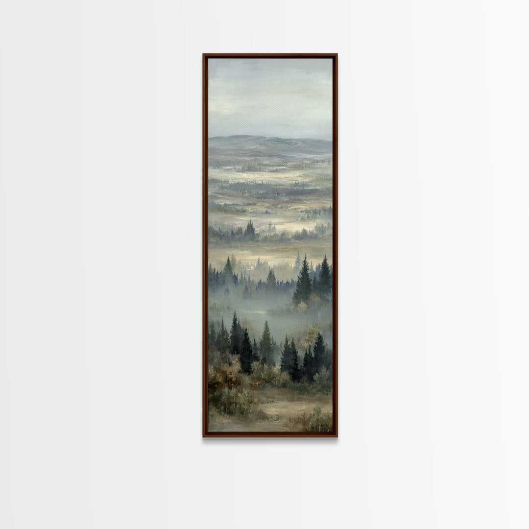 Wide Olive and Beige Meadow Panorama Canvas Print, Above Sofa Art, Canvas Print, Living Room Decor, Oil Painting, Statement, ASA-1x3-22