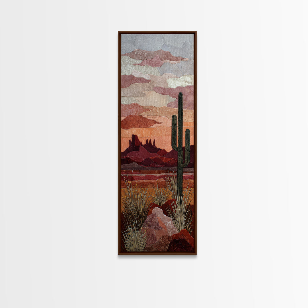 Desert Mesa Panorama Canvas Print, Above Sofa Art, Neutral Decor, Living Room Decor, Fine Art, Statement, Wall Art, Home Decor, ASA-1x3-32